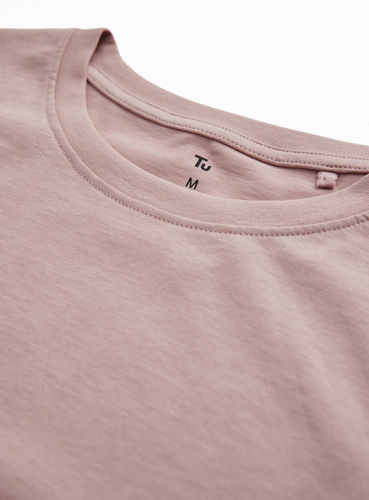 Light Pink Pure Cotton Regular Fit T-Shirt L - Image 4